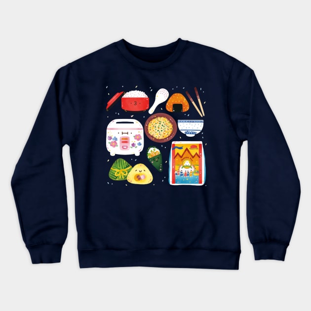 Hold My Rice Crewneck Sweatshirt by Figberrytea